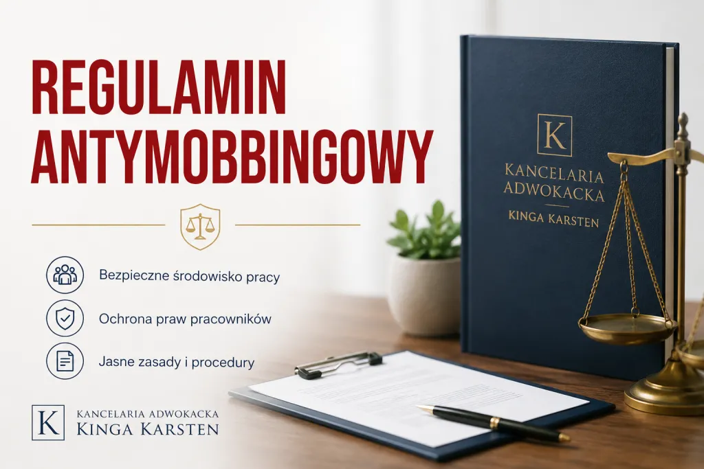 Regulamin antymobbingowy 2026 – obowiązkowy dokument dla pracodawców | Kancelaria Karsten