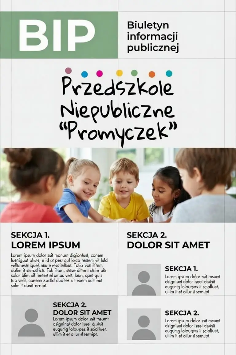 Biuletyn Informacji Publicznej przedszkola i szkoły.